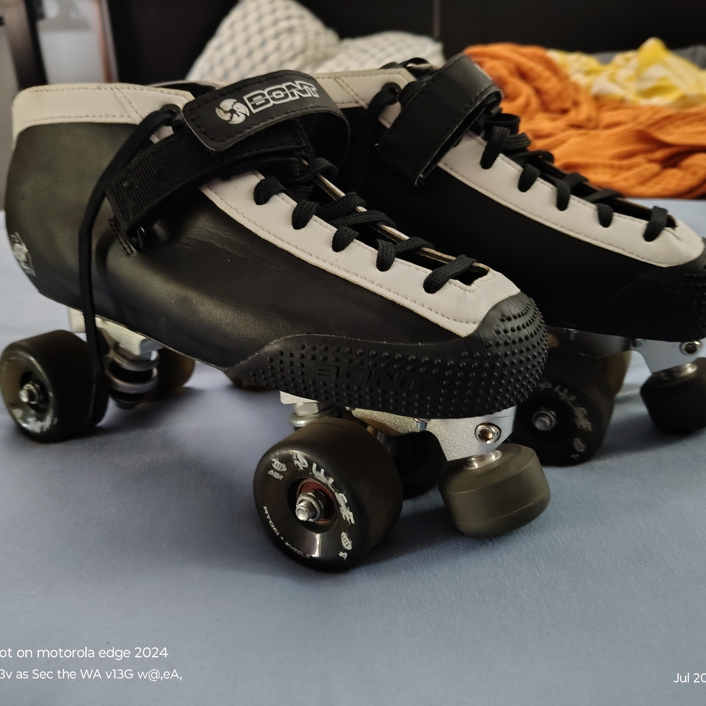 Bont Hybrid With Tracer Plates 46/12 Black Roller Skates